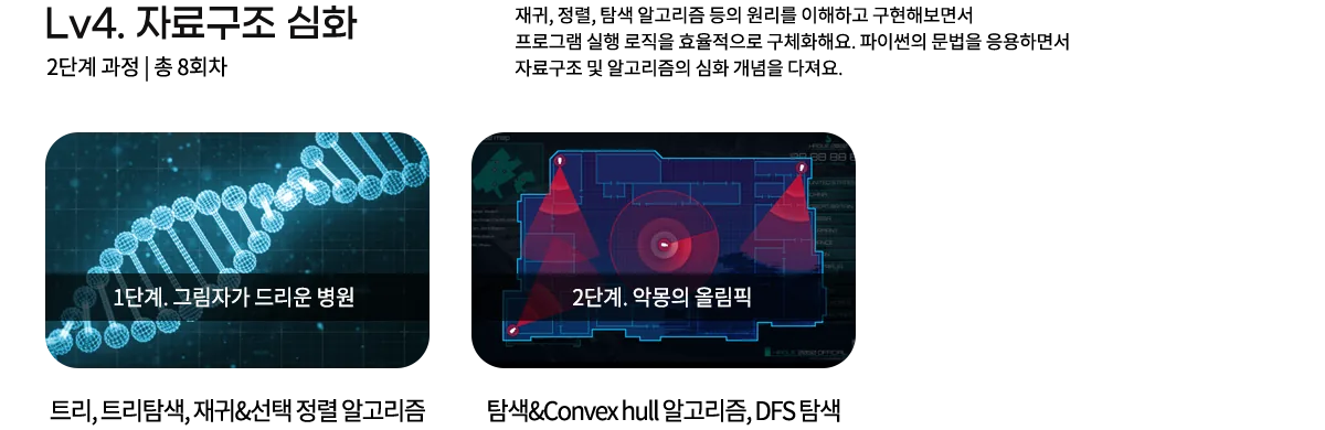 Lv4 자료구조 심화 단계별 커리큘럼